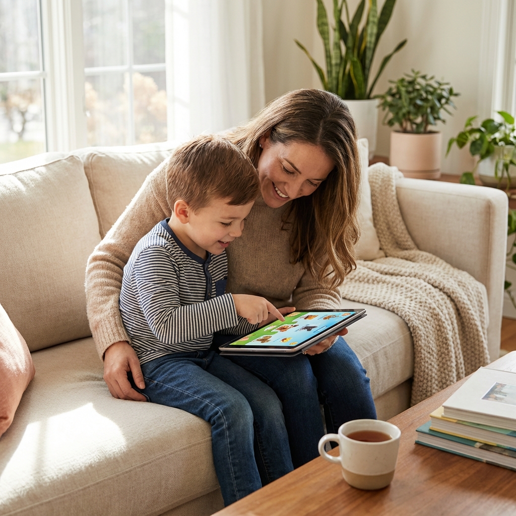 Parent tracking student progress on mobile